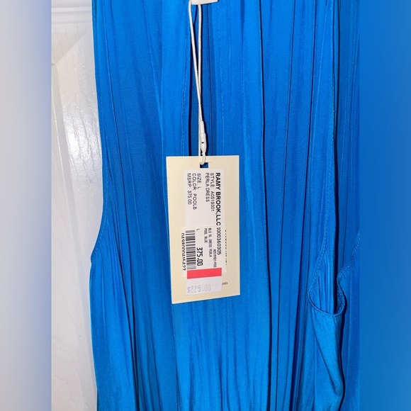 Ramy Brook Vibrant Blue Ruffled Mini Dress - Picture 4 of 6